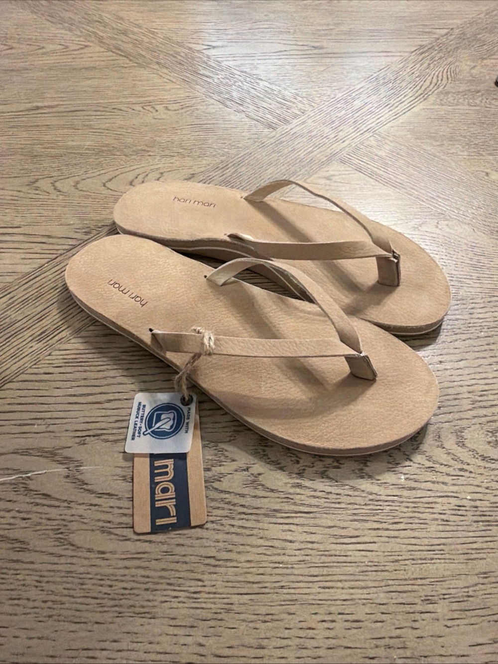 Beige Women's Flip Flop Sandals